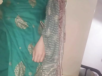 Indian Bhabhi groans in delight as she gets her cock-squeezing twat drilled in various postures