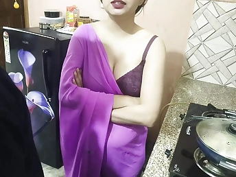 Son-in-law surprises Indian stepmom with inhaling & kitchen intercourse on his Birthday