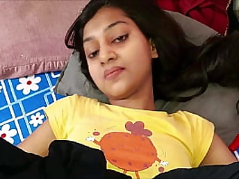 See Indian teenage's slit get too much for him in doggie-style & gulp his fountain