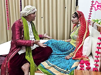 Hot bhabhi porked by her older Indian daddy in law and face-plumbed like a pro