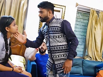 Stepbro & Aunty get their cock-squeezing slots rammed by Desi's overshadow Indian cooch