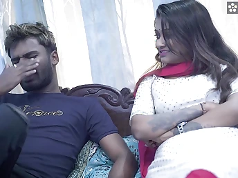 Desi Aunty & Desi get scorching and intense almost their hideous stepbrother-in-law