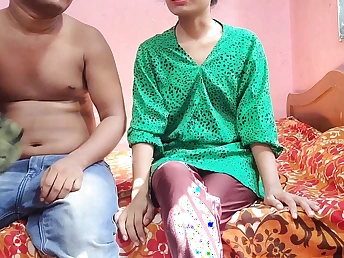 Desi Aunty & Desi get cock-squeezing gash romped about rear end-fashion apart from steamy Indian dude