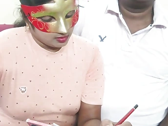 Witness this Indian school nymph boink her tuition instructor with her ginormous jugs in HD