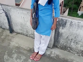 Observe Indian College Couples Sex on Terrace like Horny, Fledgling Nubiles