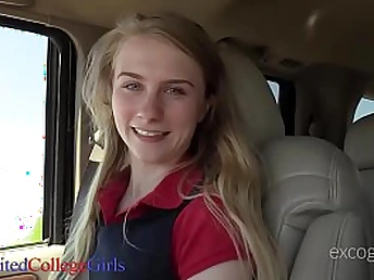 eighteen yo Charlotte Gets A Rigid Pinkish Cigar In Her Petite Hatch & Lil' Teen Cooch!