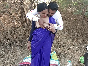 Desi Aunty gets down with the addition of dirty with her horny friend about wild doggy-style action