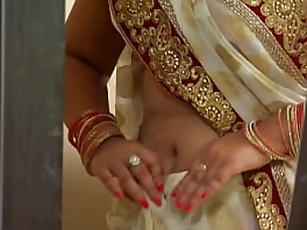 Hindi Desi Actress Deep & Supah Molten Stomach- Button Demonstration - Hindi Masala Showcase