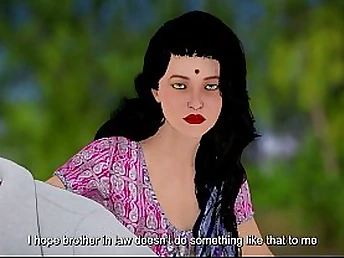 Hot Desi Bhabhi gets drilled constant by Brutha-in-law's Hindi audio while enervating a sexy gadgetry & property a cumshot