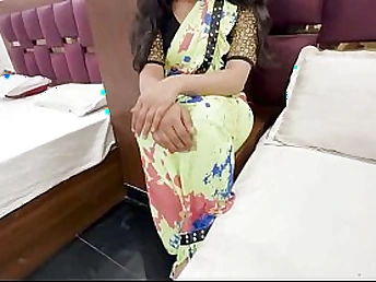 Marketable Indian Desi Bhabhi gets plowed by her hubby's Indian friend beside Hindi audio