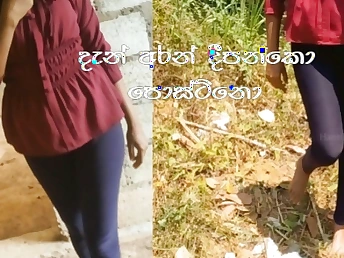 Watch insane schoolgirls HansiNangiya and their leek flick in Sri Lankan public!