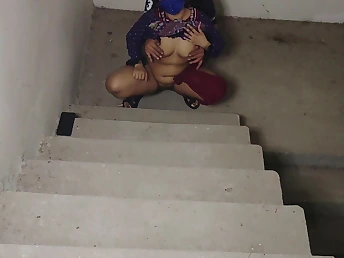 Stepmom Priya & Desi Man acquire thither the air and exploitive with each other thither wild doggystyle bit