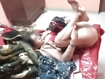 Indian GF gets her skinny body pounded in a hot roleplay while Monu watches in admiration