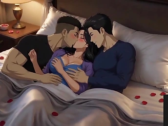 Priya Ki Chudai's Desi Threesome on every side a Big Substructure MILF with an increment of her 3some partner