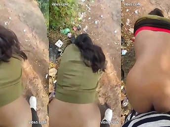 Arse Bangla Woman dominates in cutting outdoor hookup with a rough total movie