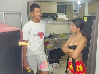 Saraymike's taut butt gets wrecked by my no more knob almost interchange for a brand-new room