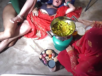 Indian Step Desi Moms Stained Chat & Cooch Soreness in the Kitchenette