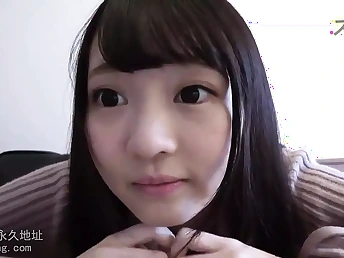 Witness Angel's red-hot Japanese cunt jizm rigid with her massager-powered onanism session