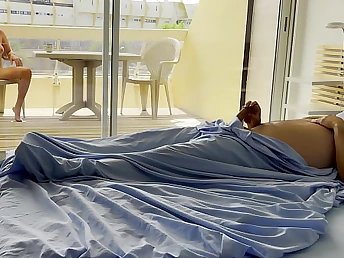 Ultra-kinky towheaded COUGAR gets her immense mammories with the addition of lengthy drills glazed in all directions spunk while spouse is out