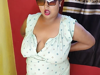 Indian Maw with Nightie gets her innate milk cans fingerblasted & plowed rock hard with solo hook-up readily obtainable home