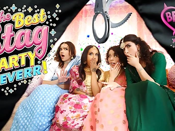 Nina Milky, the Indian Bachelorette, gets a gonzo surprise yon her stripper boink-fest!