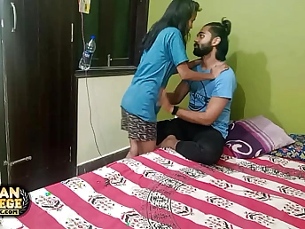 Desi Girlfriend Tannu gets her tight pussy creampied by Indian Bear in wild doggystyle action
